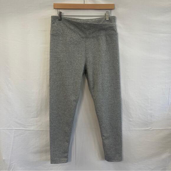 Kyodan Athletic Pants Womens Size Large Chevron Black Gray Running Workout Gym - Picture 1 of 11